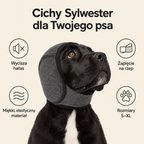 Wycisza hałas, zapięcie na rzep, miękki materiał, rozmiary S–XL